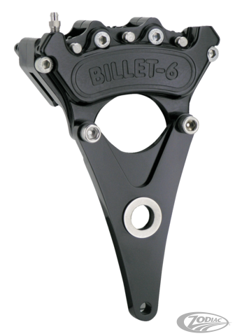 Shovelhead Rear Brake Caliper (CHROME-BLACK) with TUV