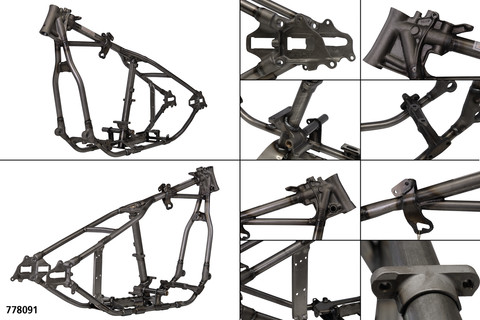 Replica FL Panhead 1948 wishbone frame